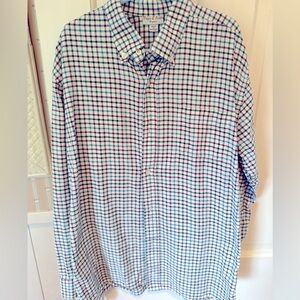 Papo d’Anjo boys cotton button down in plaid, size 12